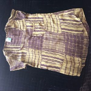 Nordstrom green and brown shirt with pocket